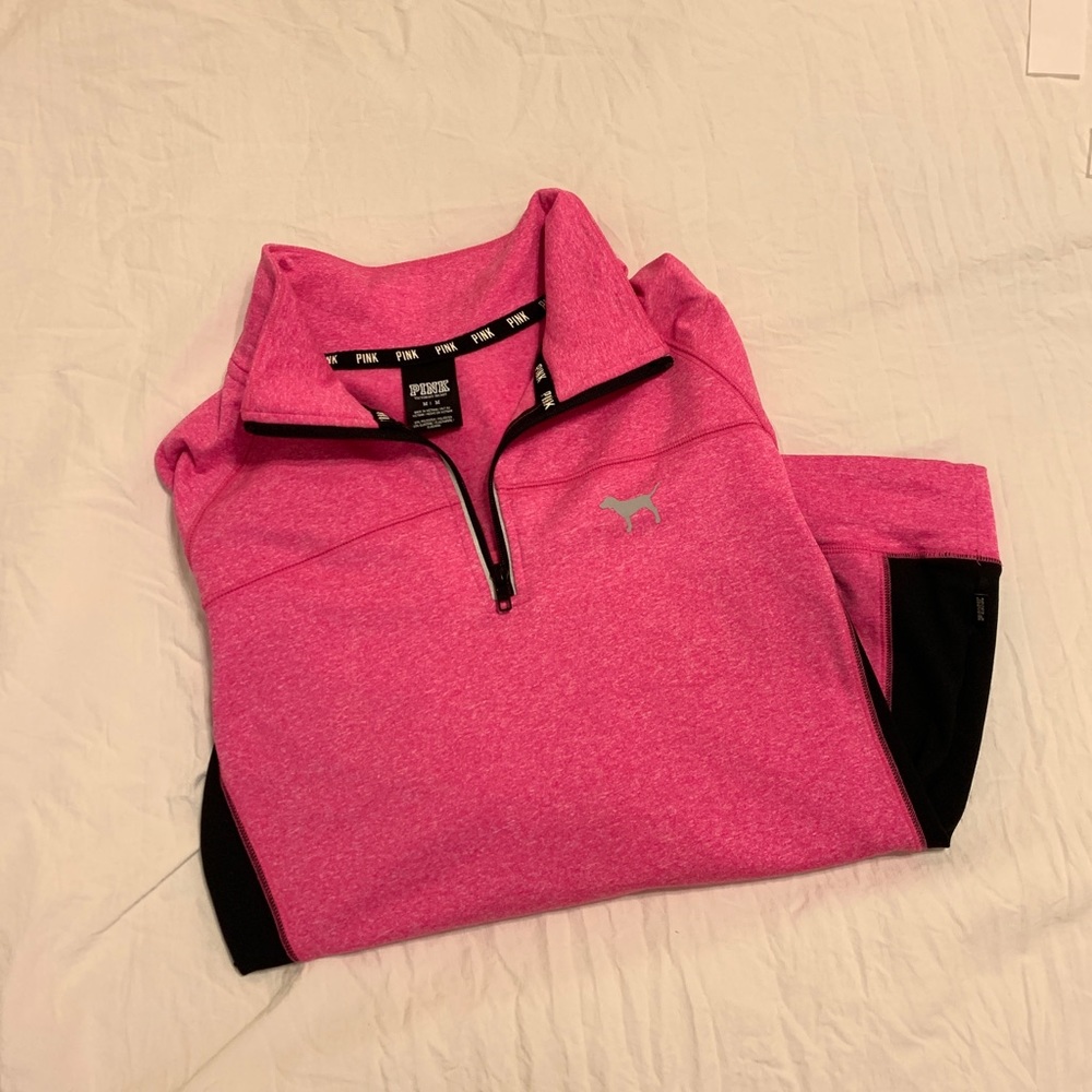 PINK quarter-zip sweatshirt!
